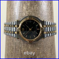 Gucci Women 9000L Fashion Date Two Tone Quartz For Watch Parts Or Repair Only