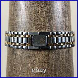 Gucci Women 9000L Fashion Date Two Tone Quartz For Watch Parts Or Repair Only