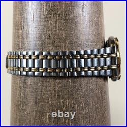 Gucci Women 9000L Fashion Date Two Tone Quartz For Watch Parts Or Repair Only