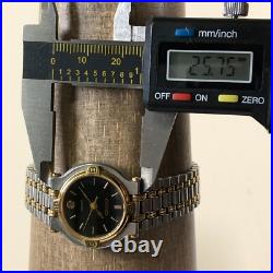 Gucci Women 9000L Fashion Date Two Tone Quartz For Watch Parts Or Repair Only