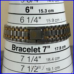 Gucci Women 9000L Fashion Date Two Tone Quartz For Watch Parts Or Repair Only