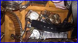 Huge Mens Womens Watch Lot Rolex Jurgensen Hamilton Elgin Bulova Parts Repair