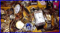 Huge Mens Womens Watch Lot Rolex Jurgensen Hamilton Elgin Bulova Parts Repair