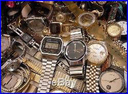 HUGE Vintage to Modern Junk Watch Lot for Wear / Repair or Parts Over 14 lbs