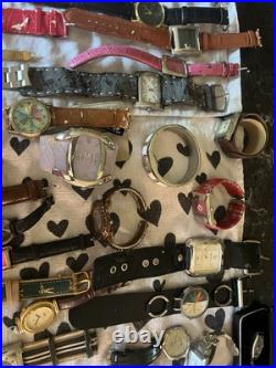 HUGE WATCH LOT for PARTS REPAIRS CRAFTS Mixed Type Untested Watches