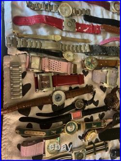 HUGE WATCH LOT for PARTS REPAIRS CRAFTS Mixed Type Untested Watches