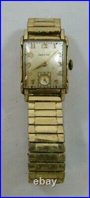 Hamilton 14k Gold Filled Mens Watch Engraved 1953 Lenn Magill Parts / Repair