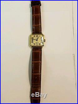 Hamilton 1928 14k 6/0 987f wristwatch for repair