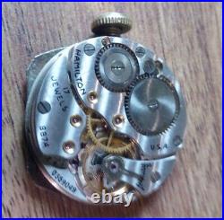 Hamilton 27mm 987A 17jMen's Watch Wadsworth 10k GF Case Runs For Parts or Repair