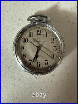 Hamilton 4992B 22J U. S. Govt WWII Military Pocket Watch Parts Repair
