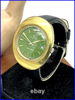 Hamilton 820 Vintage Mens Watch Swiss Self Winding Leather Band FOR REPAIR PARTS