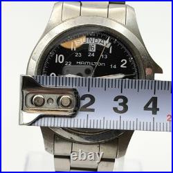 Hamilton Khaki H644550 Swiss Watch Automatic Crown Missing Junk For Parts Repair