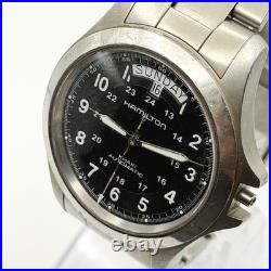 Hamilton Khaki H644550 Swiss Watch Automatic Crown Missing Junk For Parts Repair