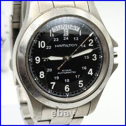 Hamilton Khaki H644550 Swiss Watch Automatic Crown Missing Junk For Parts Repair