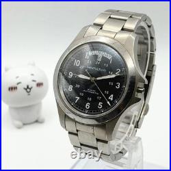 Hamilton Khaki H644550 Swiss Watch Automatic Crown Missing Junk For Parts Repair