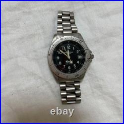 Hamilton Khaki Sub 660ft Silver Watch For Parts/Repair From JAPAN