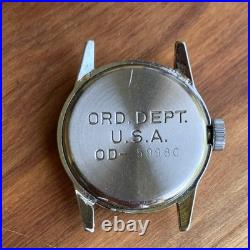 Hamilton ORD. DEPT. Grade 987A US Military Issued Wristwatch for PARTS / REPAIR