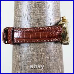 Hamilton Ventura Women 6334 Brown Leather Quartz For Watch Parts Or Repair Only