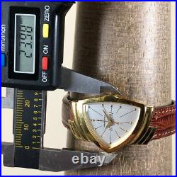 Hamilton Ventura Women 6334 Brown Leather Quartz For Watch Parts Or Repair Only