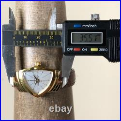 Hamilton Ventura Women 6334 Brown Leather Quartz For Watch Parts Or Repair Only