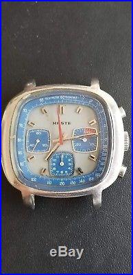 Haste chronograph vintage valjoux 7736 running hours sold for parts or repair