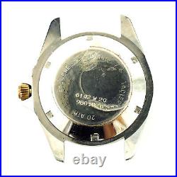 Heuer 1000 980.020 Black Dial Prof 200m S. S. Watch Head For Parts / Repairs