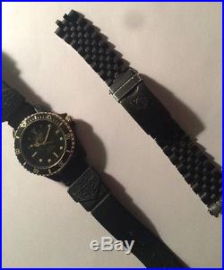 Heuer 1000 Black Coral Tag Heuer Dive Watch For Parts Or Repair