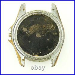 Heuer 1000 Diver Black Dial Chrono Stainless Steel Watch Head For Parts/repairs