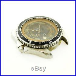 Heuer 1000 Vintage 980.007 Diver Stainless Steel Watch Head For Parts Or Repairs