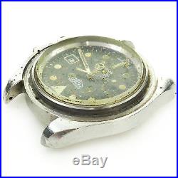 Heuer 1000 Vintage Diver 844 Monnin S. S. Head Made In France For Parts/repairs
