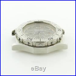 Heuer 3000 232.206 Grey Dial Chrono Stainless Steel Head For Parts Or Repairs