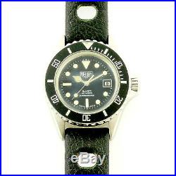 Heuer 980.015 Prof Diver 1000 Series Black Dial S. S. Ladies Watch- Parts/repairs