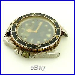 Heuer 980.027 Analog/digital Blue Dial 2-tone S. S. Watch Head For Parts/repairs