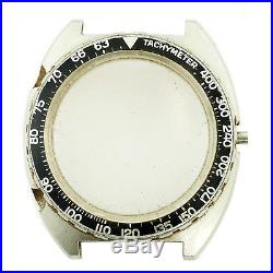 Heuer Autavia Tachymeter Bezel Mens Stainless Steel Case For Parts/repairs