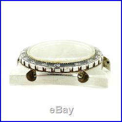 Heuer Autavia Tachymeter Bezel Mens Stainless Steel Case For Parts/repairs