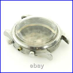 Heuer Chronograph Vintage Stainless Steel Watch Case For Parts/repairs
