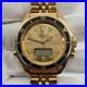 Heuer Men’s Vintage Ana-Digi Gold Tone Quartz Watch FOR PARTS / REPAIR