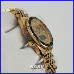 Heuer Men's Vintage Ana-Digi Gold Tone Quartz Watch FOR PARTS / REPAIR