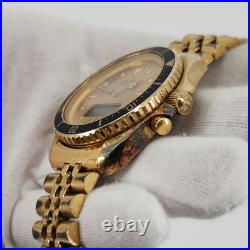 Heuer Men's Vintage Ana-Digi Gold Tone Quartz Watch FOR PARTS / REPAIR