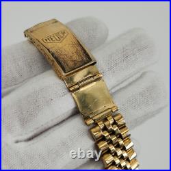 Heuer Men's Vintage Ana-Digi Gold Tone Quartz Watch FOR PARTS / REPAIR