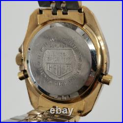 Heuer Men's Vintage Ana-Digi Gold Tone Quartz Watch FOR PARTS / REPAIR