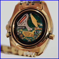 Heuer Men's Vintage Ana-Digi Gold Tone Quartz Watch FOR PARTS / REPAIR