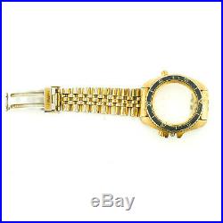 Heuer Vintage Diver 1000 Gold Plated S. S. Case +partial Bracelet Parts/repairs