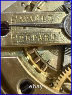 High Grade Chronograph Pocket Watch Movement for Repair Good Balance Wolf Teeth