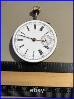High Grade Chronograph Pocket Watch Movement for Repair Good Balance Wolf Teeth