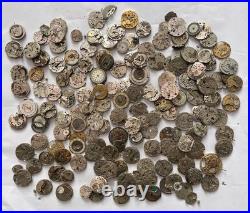 Huge 1000g+ Vintage Mechanical Watch Movement Parts Repair Lot Mixed Incomplete
