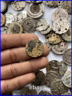 Huge 1000g+ Vintage Mechanical Watch Movement Parts Repair Lot Mixed Incomplete