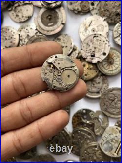 Huge 1000g+ Vintage Mechanical Watch Movement Parts Repair Lot Mixed Incomplete
