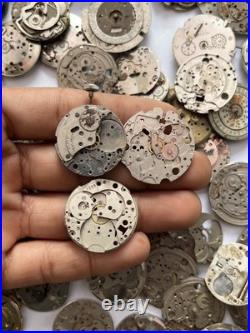 Huge 1000g+ Vintage Mechanical Watch Movement Parts Repair Lot Mixed Incomplete