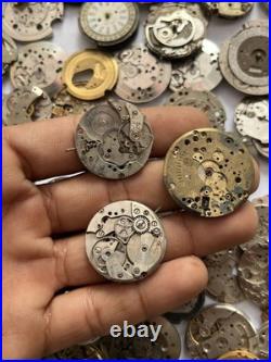 Huge 1000g+ Vintage Mechanical Watch Movement Parts Repair Lot Mixed Incomplete